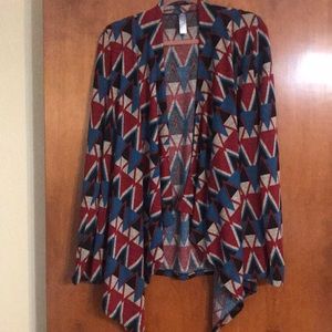 Aztec cardigan size medium
